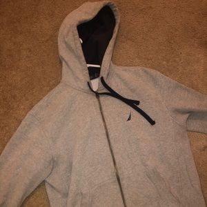 nautica hoodie zip up